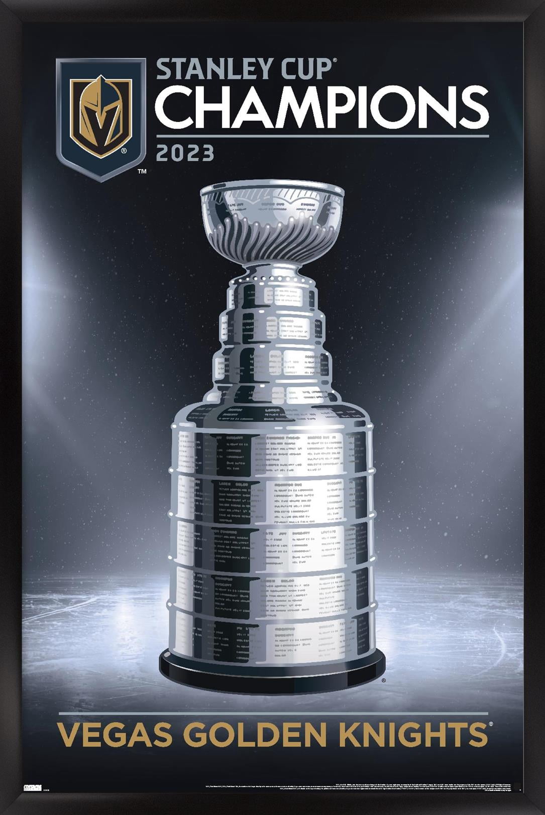 NHL Vegas Golden Knights - 2023 Stanley Cup Team Logo Wall Poster, 14. ...