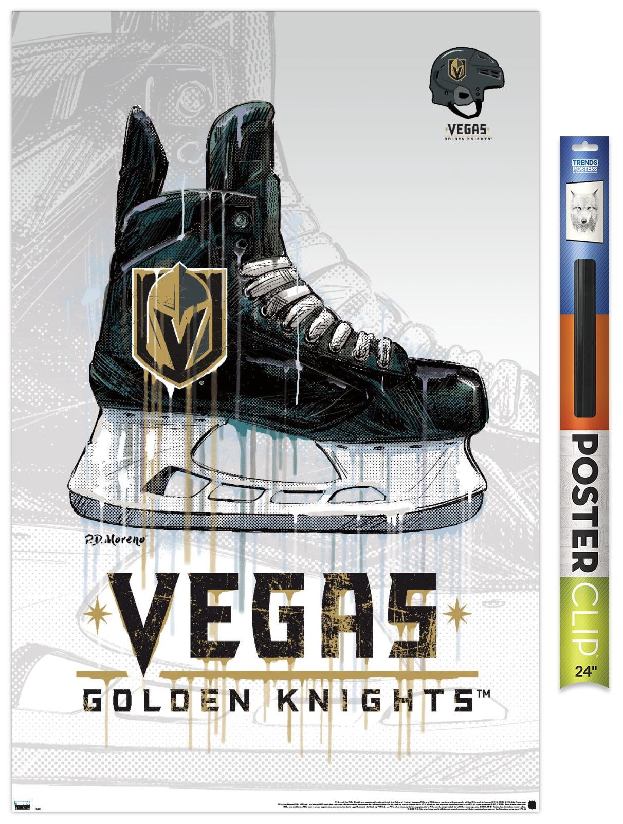 NHL Vegas Golden Knights - Drip Skate 20 Wall Poster, 22.375" x 34"