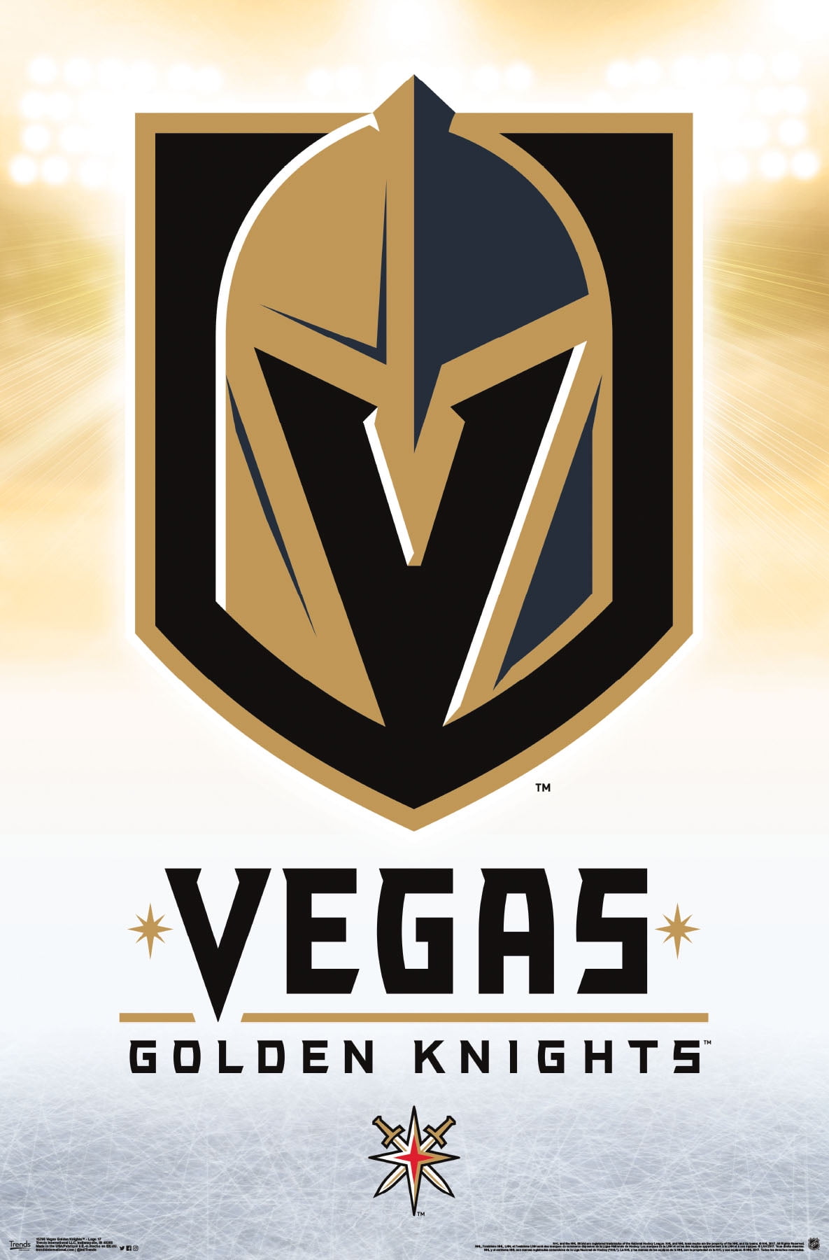NHL Vegas Golden Knights - Logo 17 Wall Poster, 22.375" x 34"