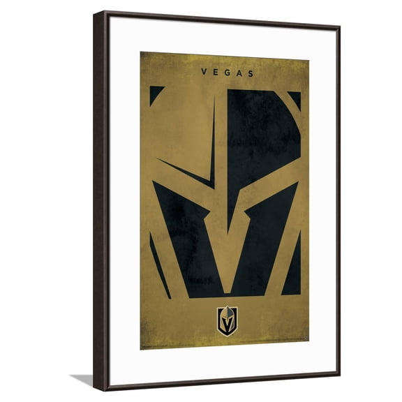 NHL Vegas Golden Knights - Logo 25 Canvas Wall Poster, 14.725" x 22.375"
