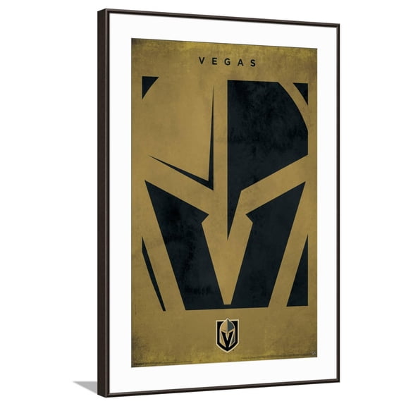 NHL Vegas Golden Knights - Logo 25 Canvas Wall Poster, 22.375" x 34"