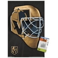 thumbnail image 1 of NHL Vegas Golden Knights - Mask 17 Wall Poster with Push Pins, 14.725" x 22.375", 1 of 3