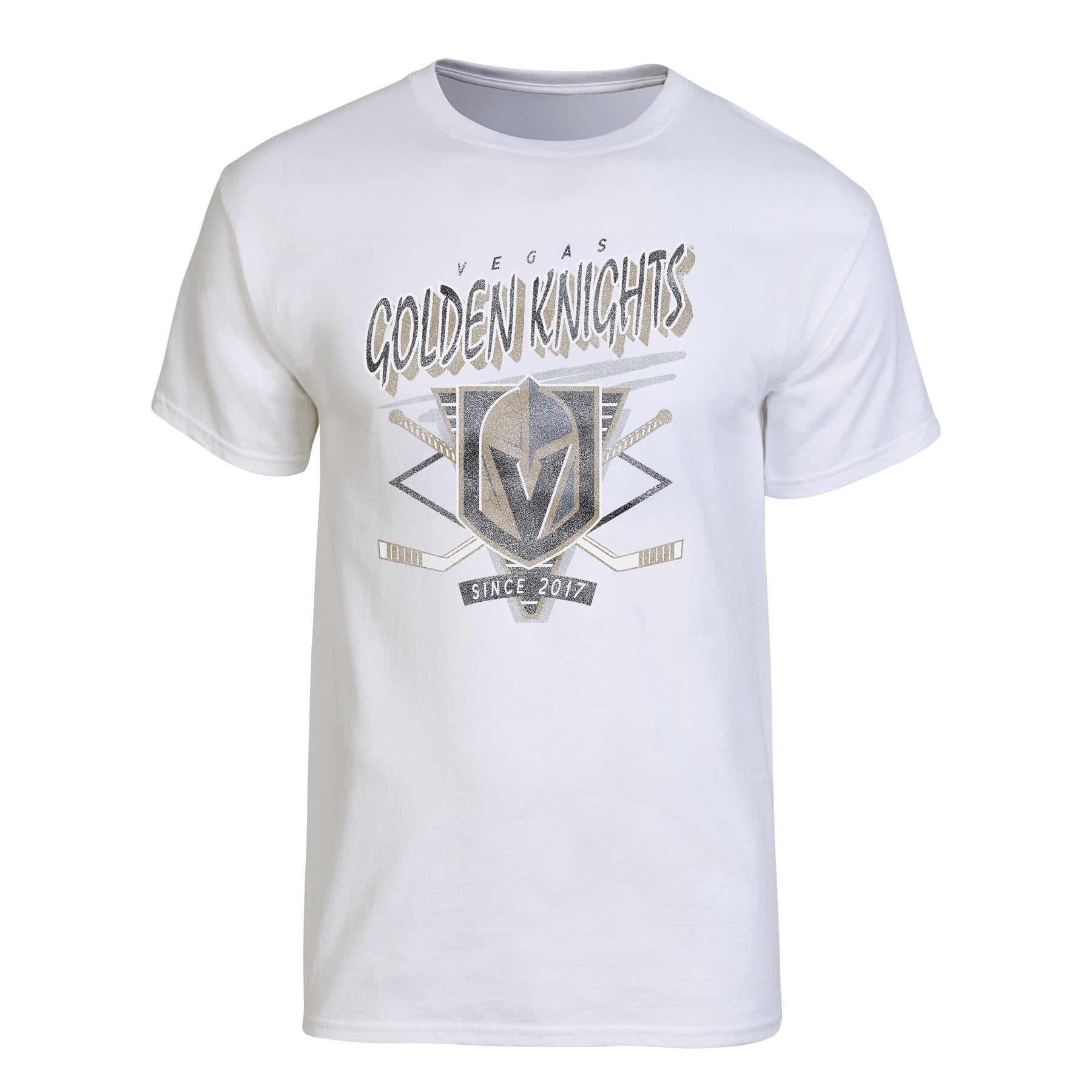 NHL Vegas Golden Knights Men's White 90's Short Sleeve T-Shirt