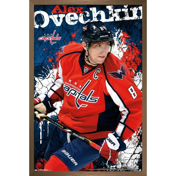 NHL Washington Capitals - Alex Ovechkin 13 Wall Poster, 14.725" x 22.375", Framed