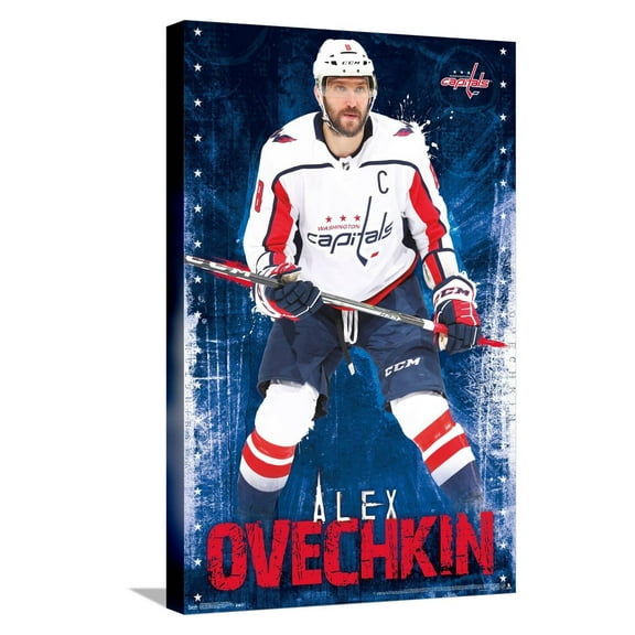 NHL Washington Capitals - Alex Ovechkin 17 Canvas Wall Poster, 14.725" x 22.375"