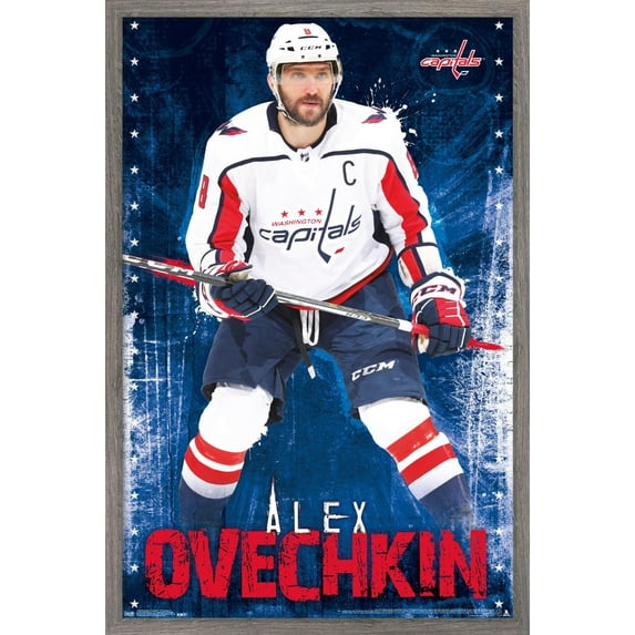 NHL Washington Capitals - Alex Ovechkin 17 Wall Poster, 14.725" x 22.375", Framed