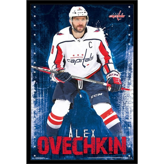 NHL Washington Capitals - Alex Ovechkin 17 Wall Poster, 22.375" x 34", Framed