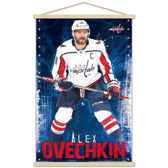 NHL Washington Capitals - Alex Ovechkin 17 Wall Poster with Magnetic Frame, 22.375" x 34"
