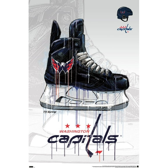 NHL Washington Capitals - Drip Skate 21 Wall Poster, 22.375" x 34"