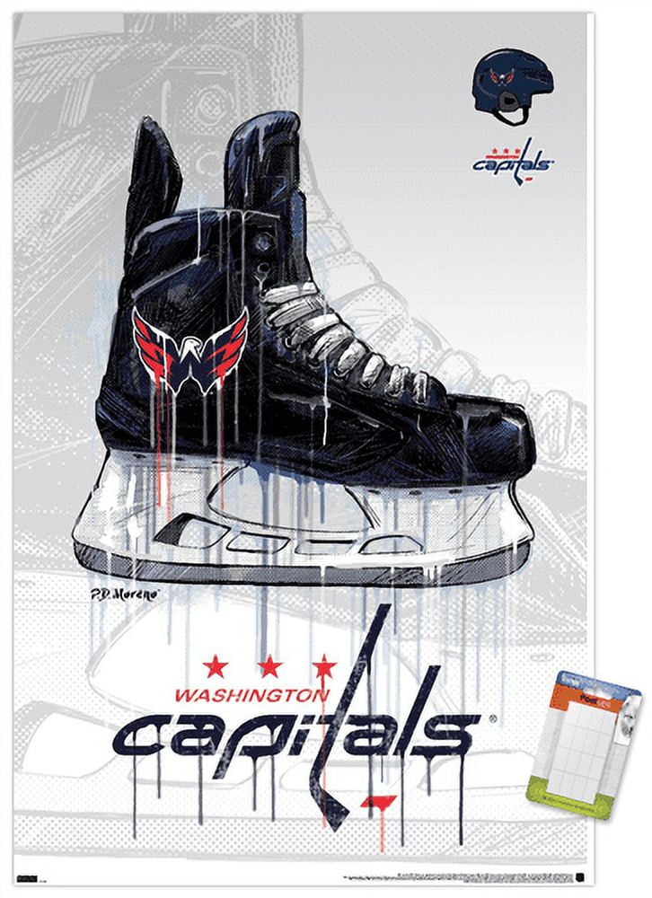 NHL Washington Capitals - Drip Skate 21 Wall Poster, 22.375" x 34"