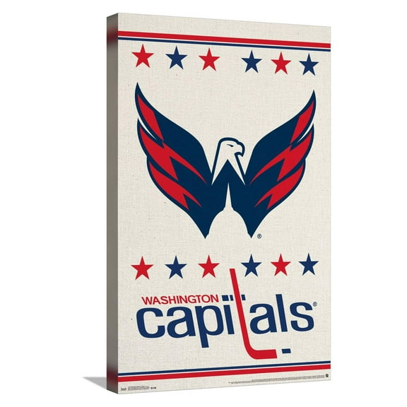 NHL Washington Capitals - Logo 14 Canvas Wall Poster, 14.725" x 22.375"