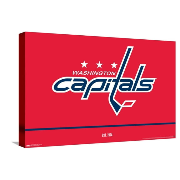 NHL Washington Capitals - Logo 21 Canvas Wall Poster, 14.725" x 22.375"