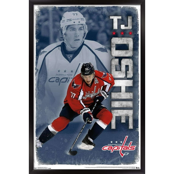 NHL Washington Capitals - T. J. Oshie 15 Wall Poster, 14.725" x 22.375", Framed