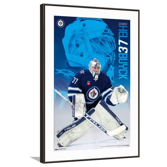 NHL Winnipeg Jets - Connor Hellebuyck 24 Canvas Wall Poster, 22.375" x 34"