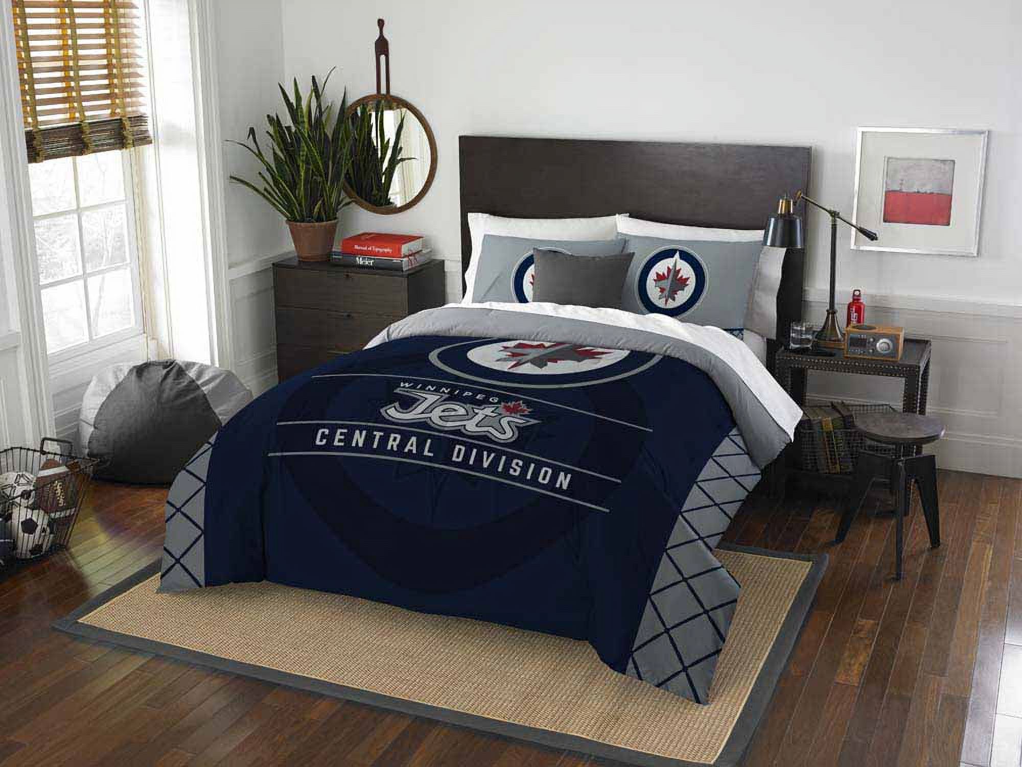NHL Winnipeg Jets "Draft" Bedding Comforter Set