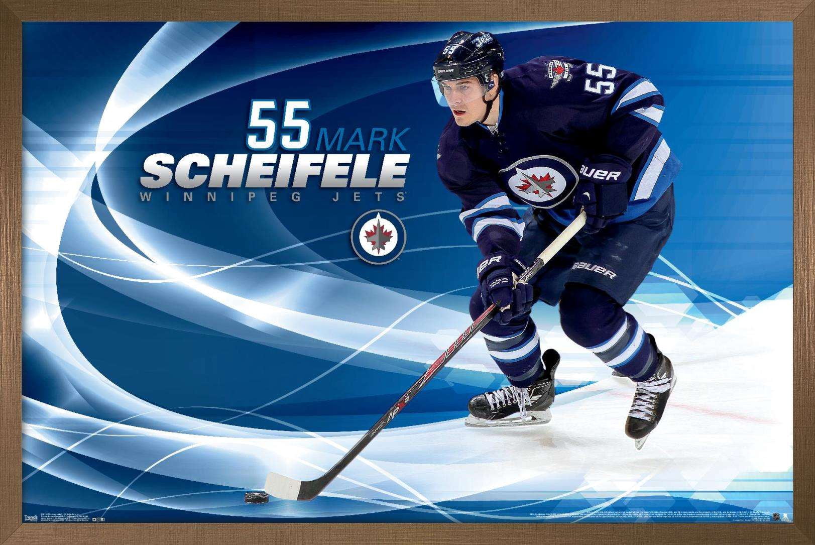 NHL Winnipeg Jets - Mark Scheifele 14 Wall Poster, 14.725" x 22.375", Framed