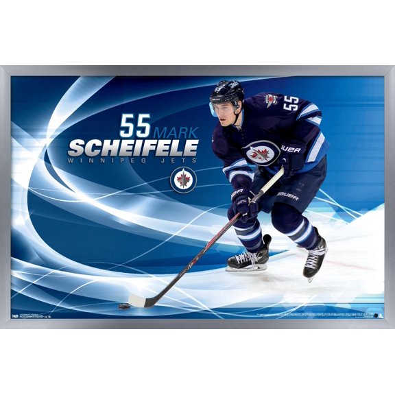 NHL Winnipeg Jets - Mark Scheifele 14 Wall Poster, 22.375" x 34", Framed