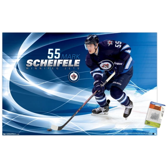 NHL Winnipeg Jets - Mark Scheifele 14 Wall Poster with Push Pins, 22.375" x 34"