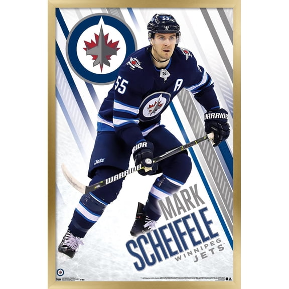 NHL Winnipeg Jets - Mark Scheifele 18 Wall Poster, 14.725" x 22.375", Framed