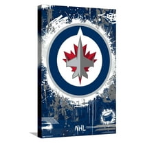 NHL Winnipeg Jets - Maximalist Logo 23 Canvas Wall Poster, 14.725" x 22.375"