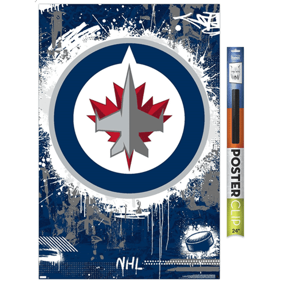 NHL Winnipeg Jets - Maximalist Logo 23 Wall Poster, 22.375" x 34"