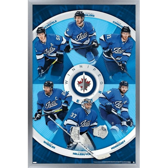 NHL Winnipeg Jets - Team 21 Wall Poster, 14.725" x 22.375", Framed