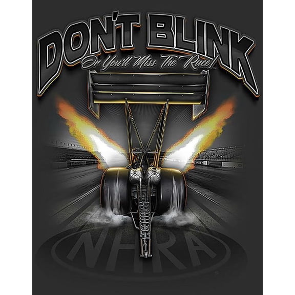 NHRA Dont Blink Metal Tin Sign