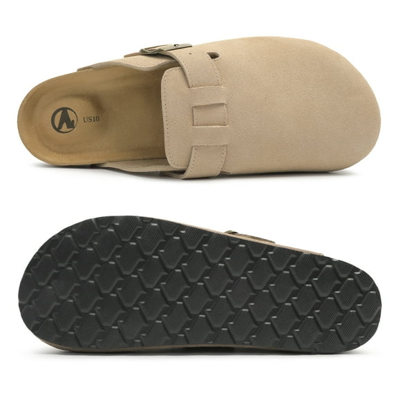NHU Men's Clog Adjustable Buckle Clog for Men Slip on Men's Mules & Clogs Sandals with Cork Footbed