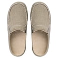 thumbnail image 1 of NHU Mens Slippers Canvas Loafers Slip On Shoes Indoor & Outdoor Walking Shoes with Anti-Skid Rubber Sole Khaki Size 13, 1 of 6