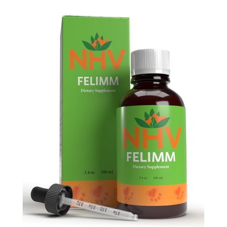 NHV Felimm - Natural Remedy Formulated For Feline Leukemia (FeLV), Feline Immunodeficiency Virus (FIV), Feline Infectious Peritonitis (FIP), and other Viral Infections in Cats, Dogs, Pets