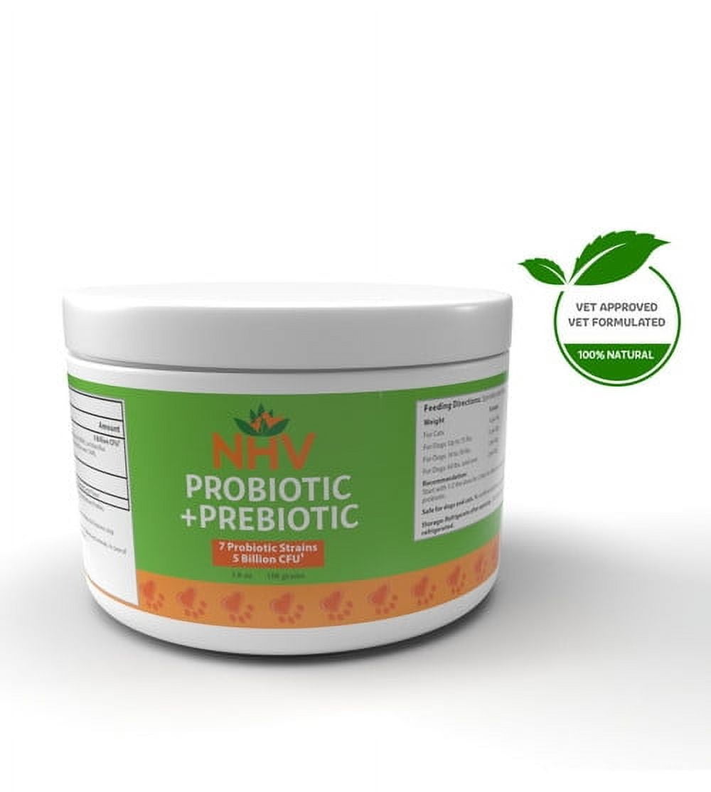 NHV Probiotic + Prebiotic - Cats, Dogs Gut, Anxiety, and Immune Support