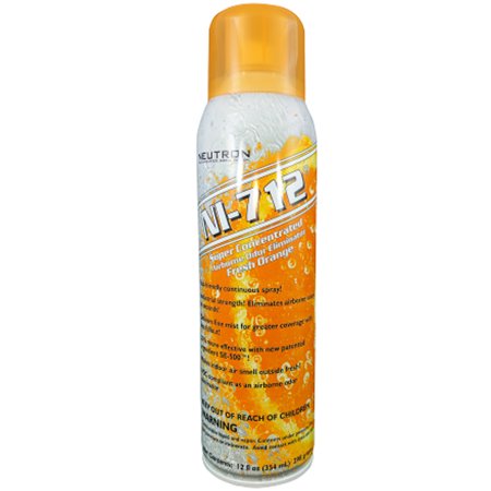 NI-712 Odor Eliminator, Orange Dry Mist 14oz, 1 Can by NI
