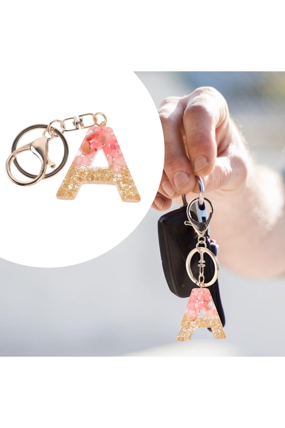 Small Lightweight Letter Key Chain for Car Keys Easy to Attach and Detach