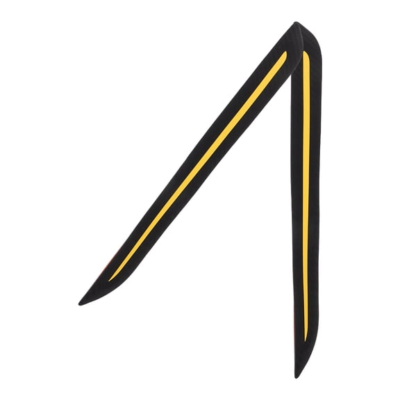 NIAIZEK 1 Pair Anti Scratch Car Sticker Bumper Guard for Pickup Trucks Vehicle Protection Yellow PP Material