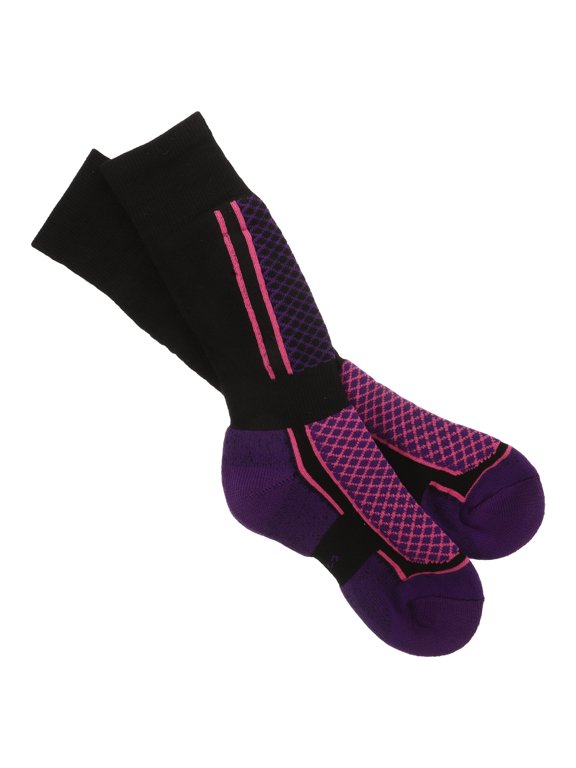 Purple Equestrian Socks Thick Towel Bottom for Extra Cushioning