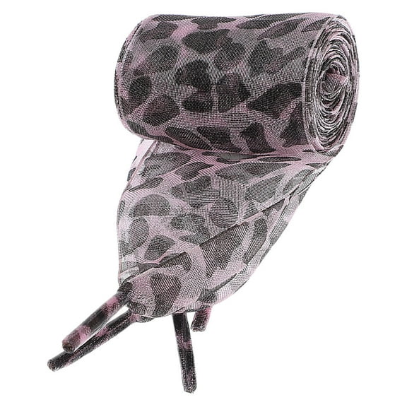 NIAIZEK 1 Pair Animal Print Flat for Sneakers, Boots, and Casual Shoes Polyester Laces
