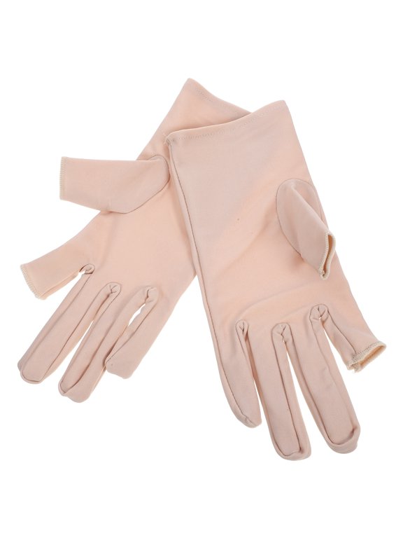 Breathable Pink Uv Gloves for Driving Cycling Sun Protection 1Pair