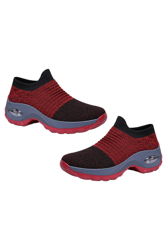 1 Pair Thick Sole Women's Sports Shoes Breathable Design