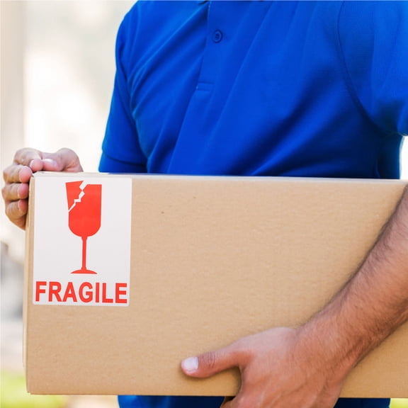 NIAIZEK 1 Roll Handle With Care Warning Label Labels For Prevent Damage Packing Packages