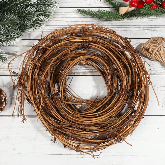 NIAIZEK 1 Roll Natural Grapevine Twig Garland Ideal for Christmas DIY Crafts & Wreath Making(145.67X0.59X0.39in)