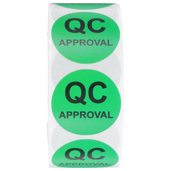 NIAIZEK Quality Test Status Stickers with Green Adhesive, 1 Roll, Shipping Labels for Product Packaging and Identification