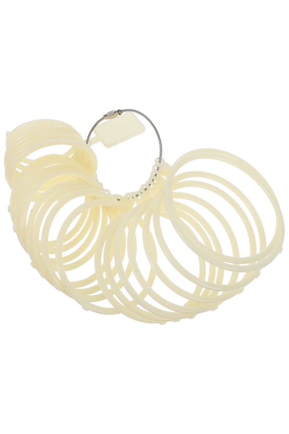 1 Set Bangle Sizer White Plastic Wrist Measurement Tool for Various Scenarios