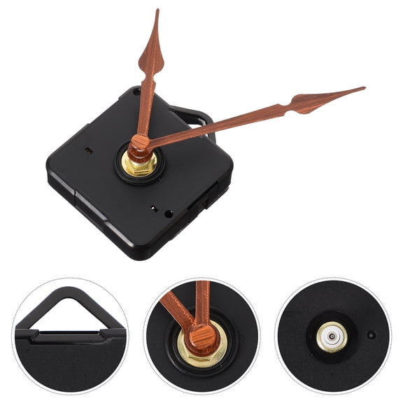 NIAIZEK Clock Making Kit with Plastic Black Components for Accurate Timekeeping and Hobby Crafting Set