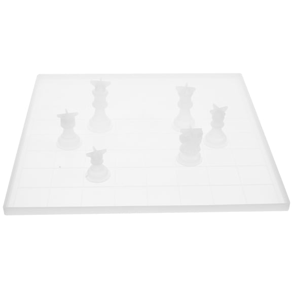 NIAIZEK Epoxy Chess Set Mold Kit, Transparent Silicone Mold for Crafts and Resin Art Projects