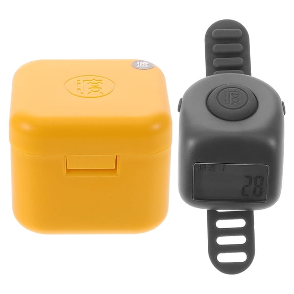 NIAIZEK 1Set Portable Black Handheld Digital Click Counter for Daily Use with Glow Feature