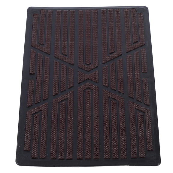NIAIZEK 1 Set Rubber Car Floor Mat Repair Patch Anti- Pedal Cover for Driver Side, Coffee Color