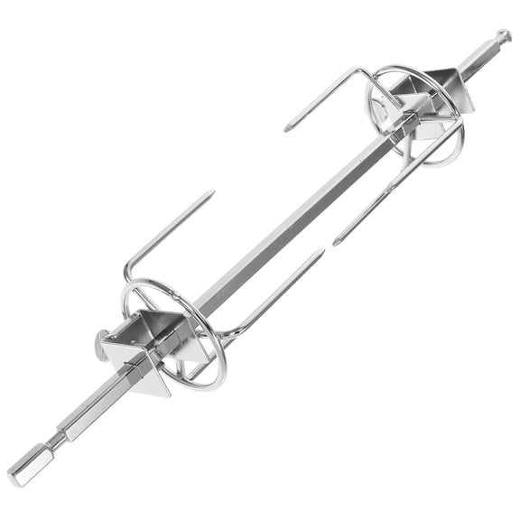 NIAIZEK Stainless Steel Rotating BBQ Fork Set for Turkey, Chicken, Meat Grilling Tool for Home Kitchen Use