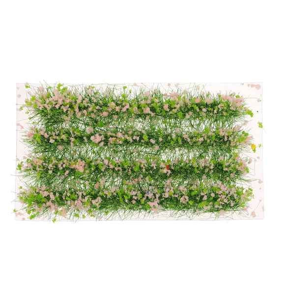 NIAIZEK 1 Set of Artificial Grass Crafts Resin Rose Pink Mini Size for Model Train Railway