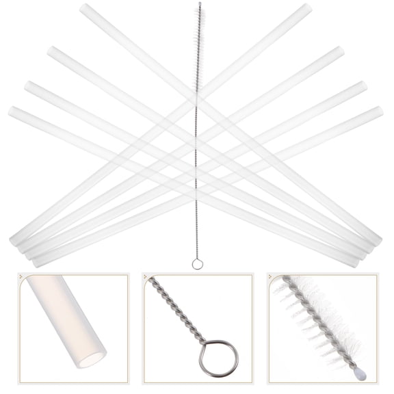 NIAIZEK 1 Set Reusable Drinking Straws Elegant Design for Easter Parties and Beach Party