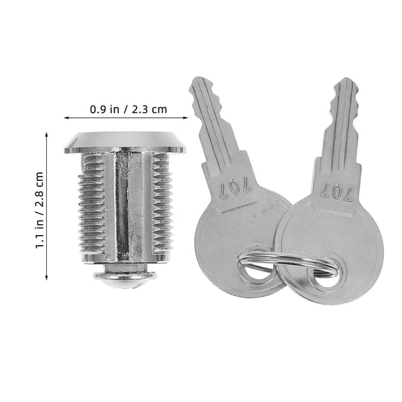 NIAIZEK Zinc Alloy Replacement Lock Set for Toolbox, Security Lock for Professional and Home Use